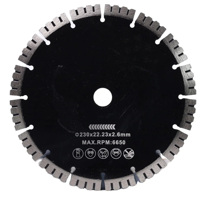 Custom Industrial Grade MPA Certified Hot-Pressed Diamond Saw Blades Thin Turbine Efficient 0.05in Cutting Thickness ZHUOSHI