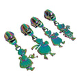 Rainbow Color Metal Zipper Sliders Free Design 3D Stereo Pattern Zipper Pull  Custom
