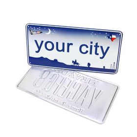 New Product Your Own City Your Own Design High Quality Cheap Price Printed Aluminum Car License Plate