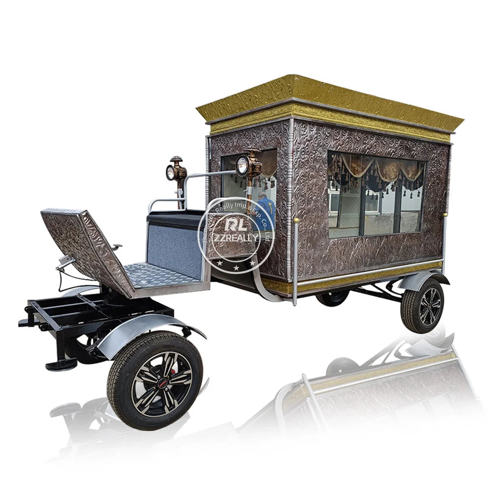 2025 Modern Design Coffin Cart Classic Limousines Beautiful Funeral Car Luxury Hearse Trailer Antique Electric Funeral Retro He