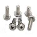 M4 M5 M6 304 Stainless Steel Cross Recessed External Outside Hex Hexagon Head Cap Flange Bolt Screw Hex Bolts