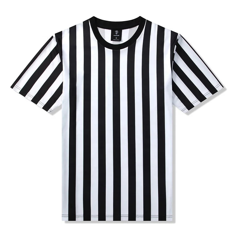 Womens & Mens Football Referee Shirt Round Neck Soccer Sports Referee Shirt  Umpire Shirt Jersey Customize