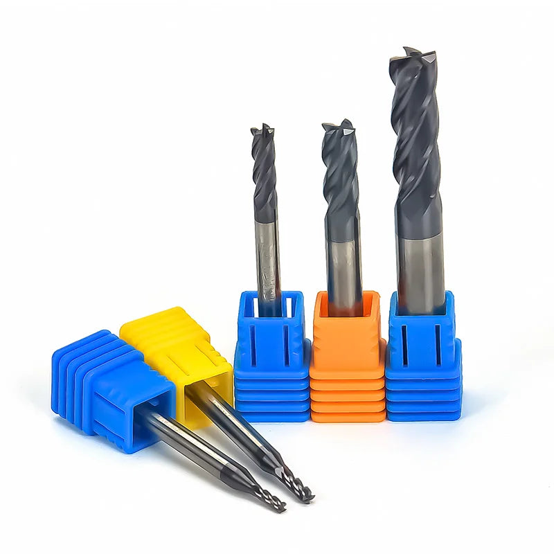 SLANK Endmill Carbide 4 mm Hrc55 4 Flute Freza End Mill for Steel Cnc Milling Cutters for Metal