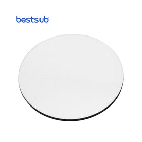 BestSub Wholesale Custom 9.5*0.3cm Sublimation Blanks Round Hardboard Acrylic Cheap Personalized Magnetic Fridge Magnet logo