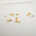 Pendant Needle Holder Brass Plated With 18K Gold Can Wear Pearls DIY Necklace Accessory Eye Pins for Jewelry Making