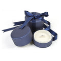 Stylish Circular PU Leather Jewelry Box with Silk Ribbon Festive Birthday Gifts Bracelet Ring Velvet Jewelry Packaging Box