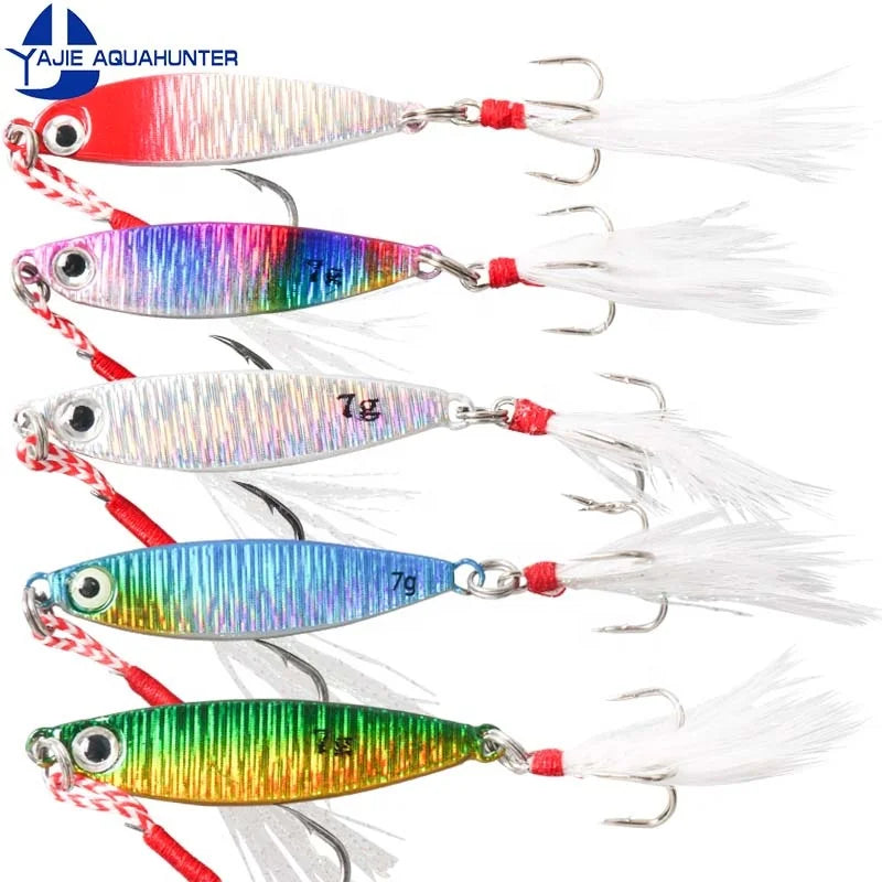 Metal Jigs Fishing  Lead Slow Pitch Fall Jigs Lure  Shore Casting Saltwater Fishing Jigging Lure