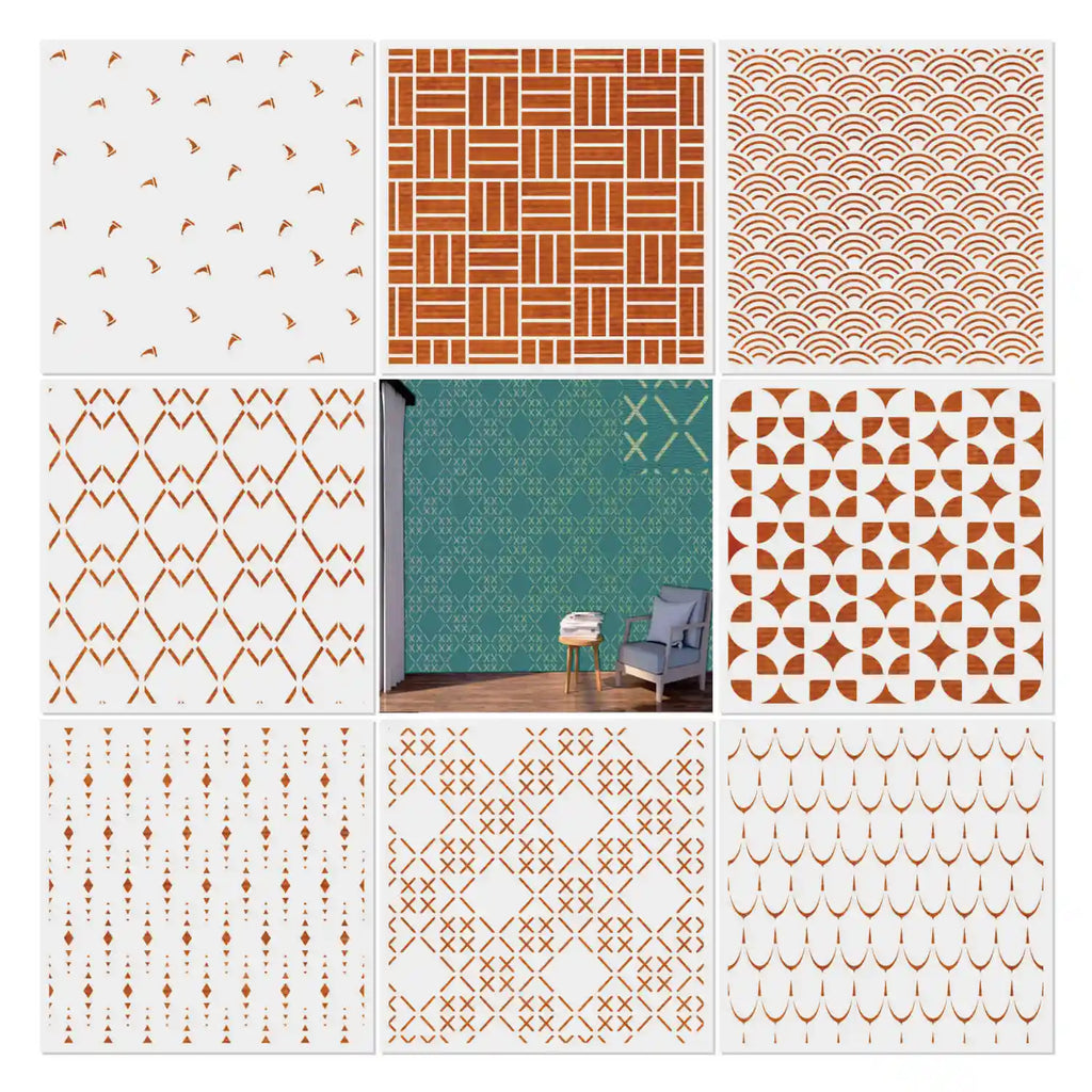 Wall Stencil Reusable Stencil for Wall Painting Laser Cutting Stencil Custom
