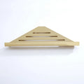 HF SUS304 Stainless Steel Modern Luxury Gold Hotel Bathroom Corner Shelf Rustproof Triangle Shower Room Kitchen Rack Basket