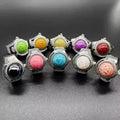 In Stock Wholesale Finger Ring Watch Vintage Quartz Gemstones Hand Watch Lip-open Finger Ring Watches for Women Men