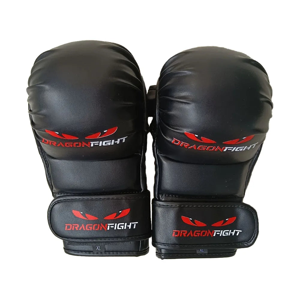 Customized Boxing Fighting MMA Gloves PU Leather MMA Sparring Gloves