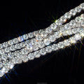 Gold Plated Moissanite Tennis Chain Necklaces in Hip Hop Style with 3mm 4mm 5mm Diamonds for Wholesale