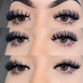 Handmade 15mm D Curl Deep Faux Mink Eyelash Natural Vegan Russian Strip Lashes Thick Full Strip Lashes