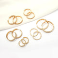 Factory Wholesale Fashion Female Round Multi Sizes Large Circle Earrings Inlaid With Zircon Hoop Earring