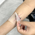 New Technology Waterless Only Press on Skin Then Peel off CMYK Disposable Colorful Paper Film 120*180mm Tattoo Sticker