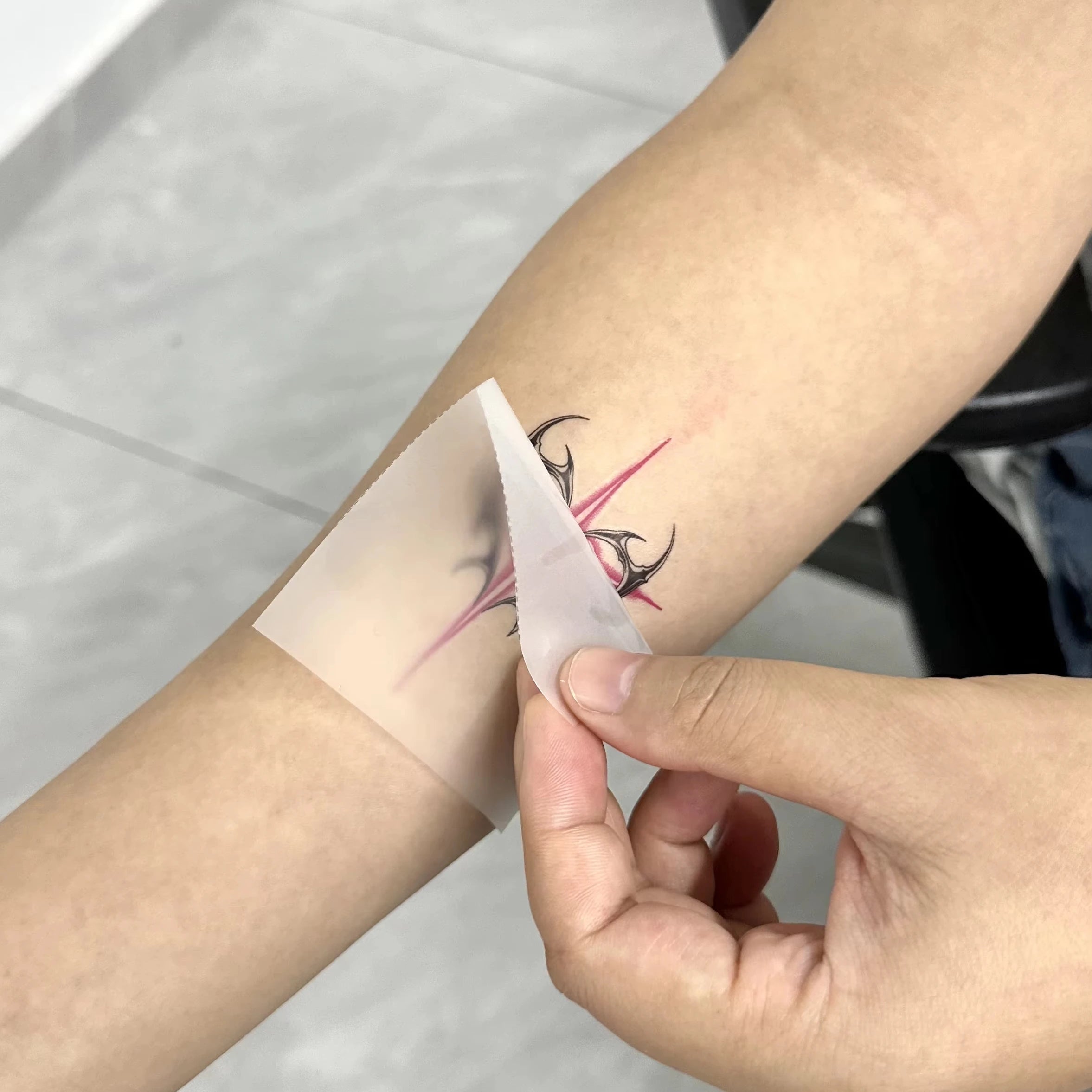 New Technology Waterless Only Press on Skin Then Peel off CMYK Disposable Colorful Paper Film 120*180mm Tattoo Sticker