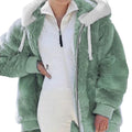 New Winter Loose Plush Zipper Hooded Women Autumn Casual Jacket Fashion Warm Coat