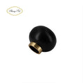 OEM 15mm Black Oval round Wood Ball Smart Lids in Stock Perfume over Cap
