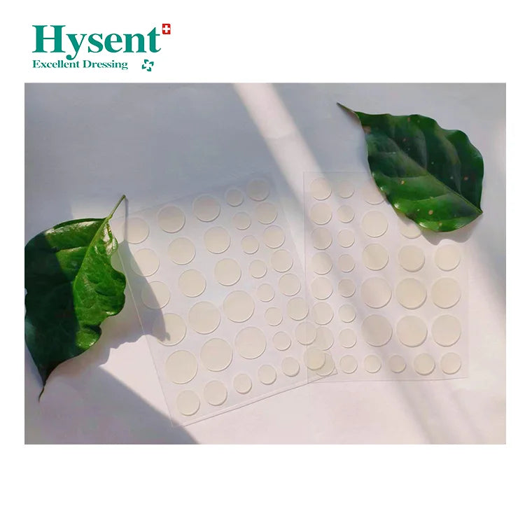 2023 Hysent Hydrocolloid Acne Patch with 35 Dots Best Quality Hot Selling Pimple Patches Tea Tree Extract in Stock