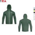 Sports Running Jacket 125gsm Light Weight Polyester Spandex Long Sleeves Sweat Jackets for Men Clothing Gym Wear With Pockets