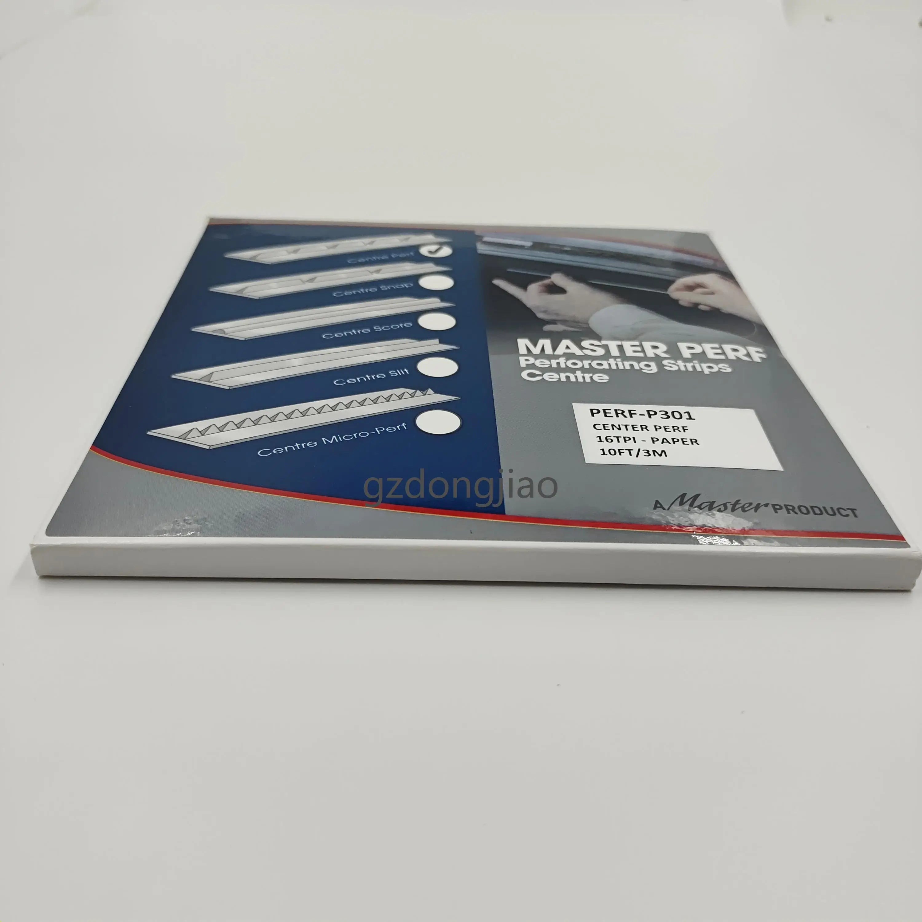 Master Perf Perforating Strips Centre Perf-P301 16TPI-PAPER 10FT/3M for Offset Printing Machine
