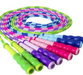 Jump Rope for Fitness Soft Beaded Tangle-Free Segmented Length Adjustable Skipping Rope for Men Women