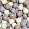 14mm Matte Acrylic Round Chunky Beads Frosted Round Plastic Balls Gumball Bubble Gum Beads for Girls Jewelry Making DIY Crafts