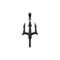 2024 New Fashion Stainless Steel Amulet Trident Necklace Charm Gold Plated 316L Stainless Steel Jewelry
