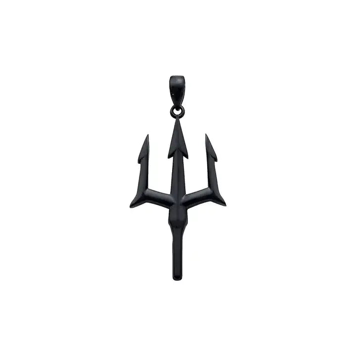 2024 New Fashion Stainless Steel Amulet Trident Necklace Charm Gold Plated 316L Stainless Steel Jewelry