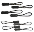 Wholesale 1000pcs 5# Black TPU Logo Zipper Puller Resin Zipper for Clothing Decoration Garments