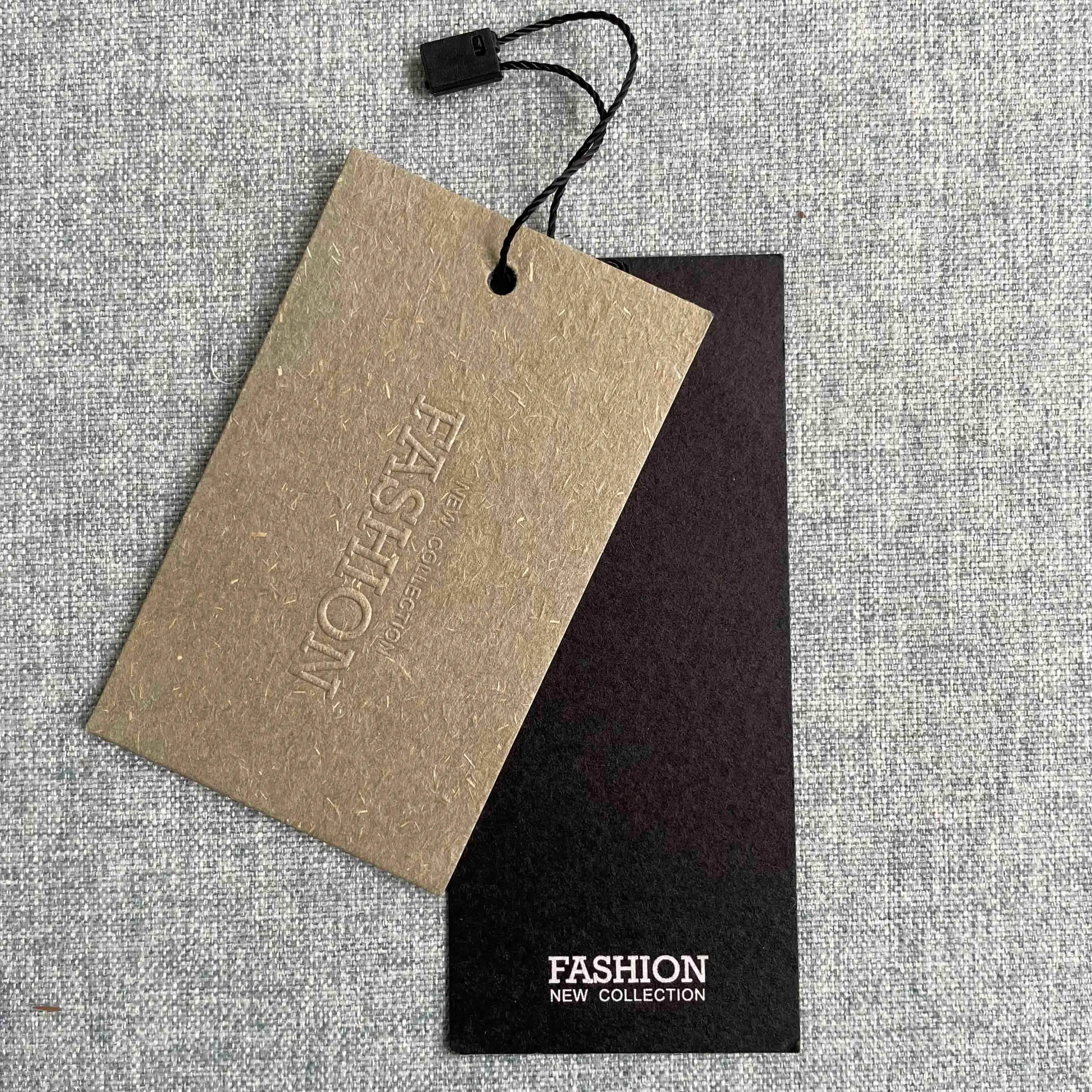Luxury High-Class Paper Hang Tag Garment Accessories Apparel Label Hang Tag Custom Hair Extension Hang Tag With Printing Logo