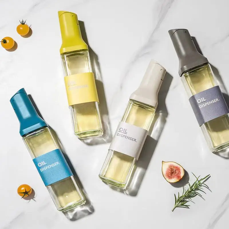 M Oil Bottle Household Kitchen Glass Jug Leak-proof Canister Automatic Opening and Closing Without Hanging Wall Oil Bottle