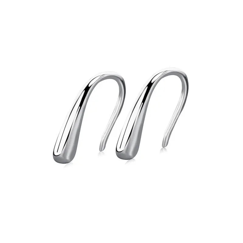 Sparkling Simple Fashion Geometric Cuboid Long Drop Hook Earrings Fine Jewelry for Women Wedding Gift