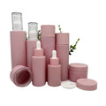 1oz 30oz 5ozWholesale Large Quantities of Empty pink Toner Glass Bottles for Women's Skin Care Set