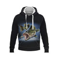 Fitspi 3d Loose Fish Printed Hoodie Casual Fashion Harajuku Men's Sweater Sweatshirt Pullover Wholesale