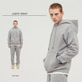 Oversized Blank Hoodies Custom logo Available 345G Unisex Comfortable Cotton Trendy Street Fashion Hoodies Set