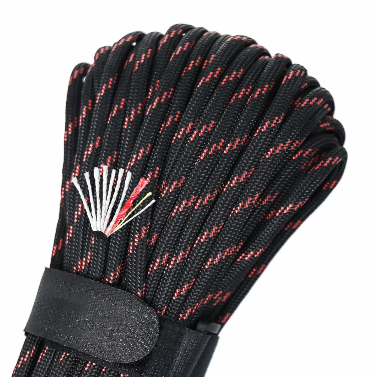 Outdoor 550 Survivor Cord Firecord  Paracord with Tinder Line  Fishing Line cotton Line