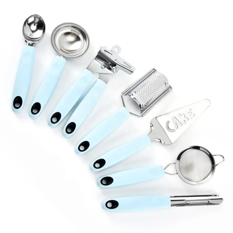Smart 3-in-1 Stainless Steel Multi-Function Kitchen Gadget Fruit Slicer Vegetable Cutter Plastic Peeler >20 Pieces Manual Pull