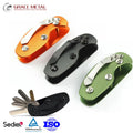 Gift Gadget Pocket Key Organiser Multi Function Tools Key Holder Business Gifts Custom LOGO Aluminium Alloy Key Chain Organizer