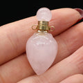 Wholesale Natural Crystal Stone Necklace Perfume Bottle Pendant DIYJewelry Fashion Delicate