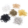 100pcs/Lot 7*3mm 6 Colors Pendant Necklace End Caps Charms for Necklace Bracelet Earrings Jewelry Findings Accessories for DIY