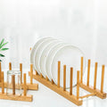 Wooden Bamboo Vinyl Record Storage Holder Display Stand Dish Plate Bowl Cup Book Pot Lid Cutting Board Drying Rack