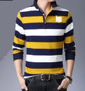 Famous Brands Design Polyester Stripe Polo Shirt