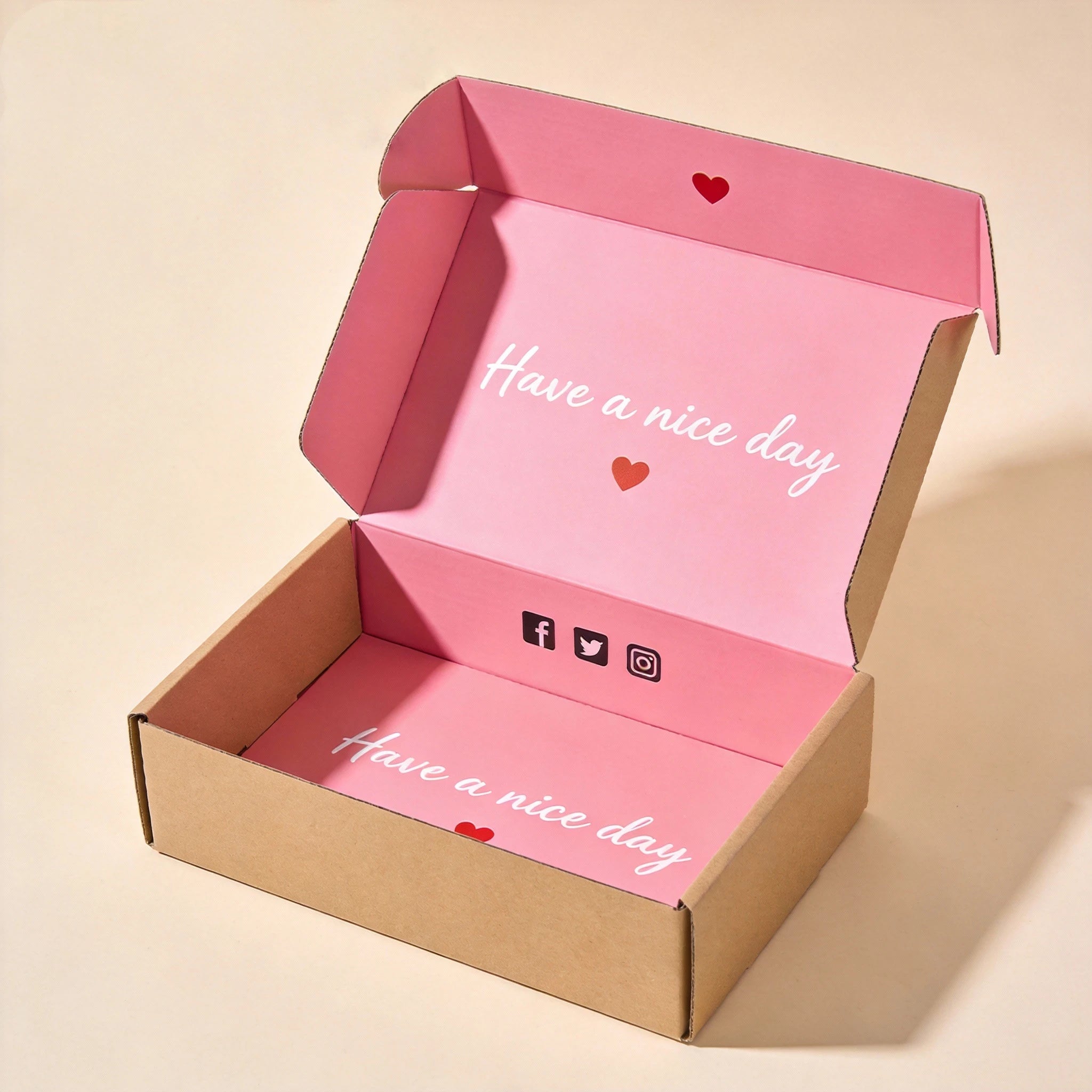 Manufacturer's Large Corrugated Shipping Packaging Box Custom Logo Printed with Matt Lamination Embossing Paperboard Material