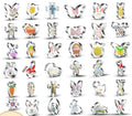 Easter Bakery Tools Easter Egg Rabbit Carrot Stainless Steel Cutter Cookie Fondant Icing Tools Animal Cutting Mold