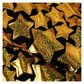 Eco-friendly Sustainable 100% Polyester Sequins Lace Laser Embroidery Five-pointed Star Stage Dance Costume Fabric Miniature