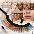 Wholesale 18 Colors Private Label Organic Vegan Mineral Natural Full Coverage Waterproof DIY Liquid Cream Concealer