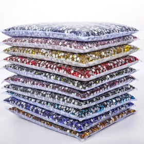 14400pcs/Bag Bulk Flatback Rhinestones - SS3-SS30 AB Glass Non Hot Fix Crystals for Apparel DIY Crafts