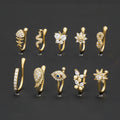 Wholesale Sales of New Nose Accessories European Popular Nose Clip Personality Fashion 18k Inset Zircon Nose Accessories