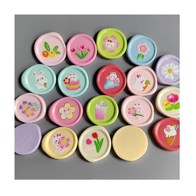 New Kawaii Cartoon Animal Flowers Resin Plate Toys Mini Cute Dish Flatback Cabochons for Tableware Home Party Decoration